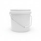 Plastic Buckets 10x 10L + Lids - Empty White With Handle - Large Food Pail
