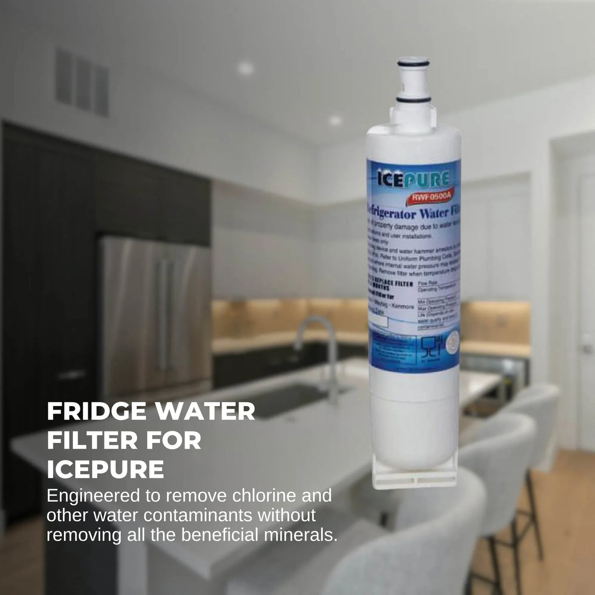 Fridge Water Filter Cartridge RFC0500A RWF0500A for Whirlpool 4396508 Kenmore