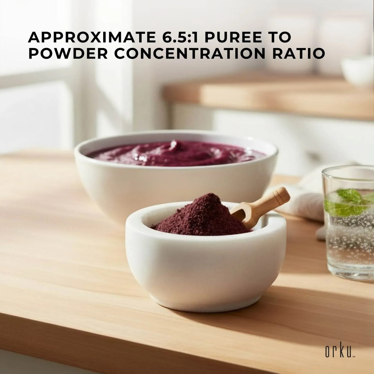 Orku 700g Organic Acai Powder Brazilian Berry Smoothie Bowl Ingredient
