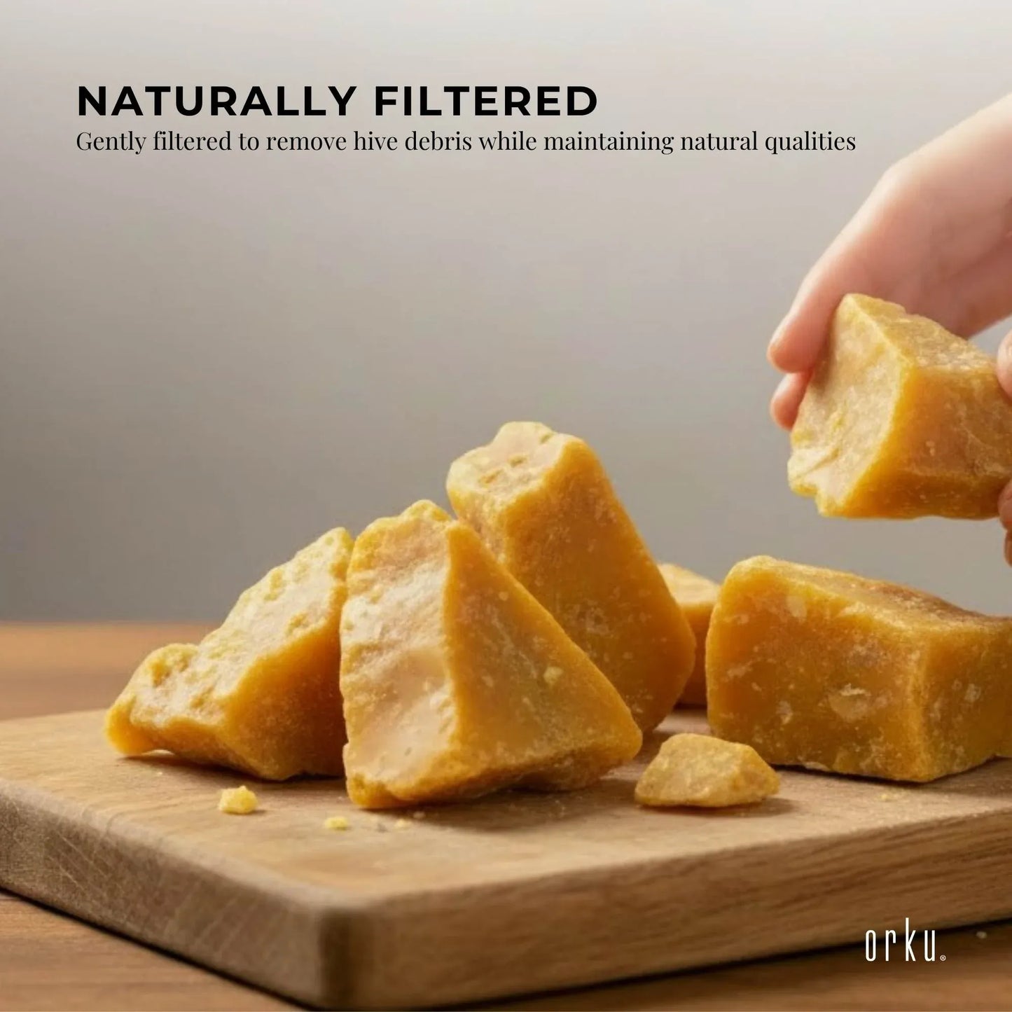 Pure Australian Beeswax 1Kg Natural Blocks Unrefined Cosmetic Grade