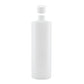 Kitchee 1x 250ml Natural HDPE Round Bottle + 28/410 Caps - Empty Plastic Food Storage