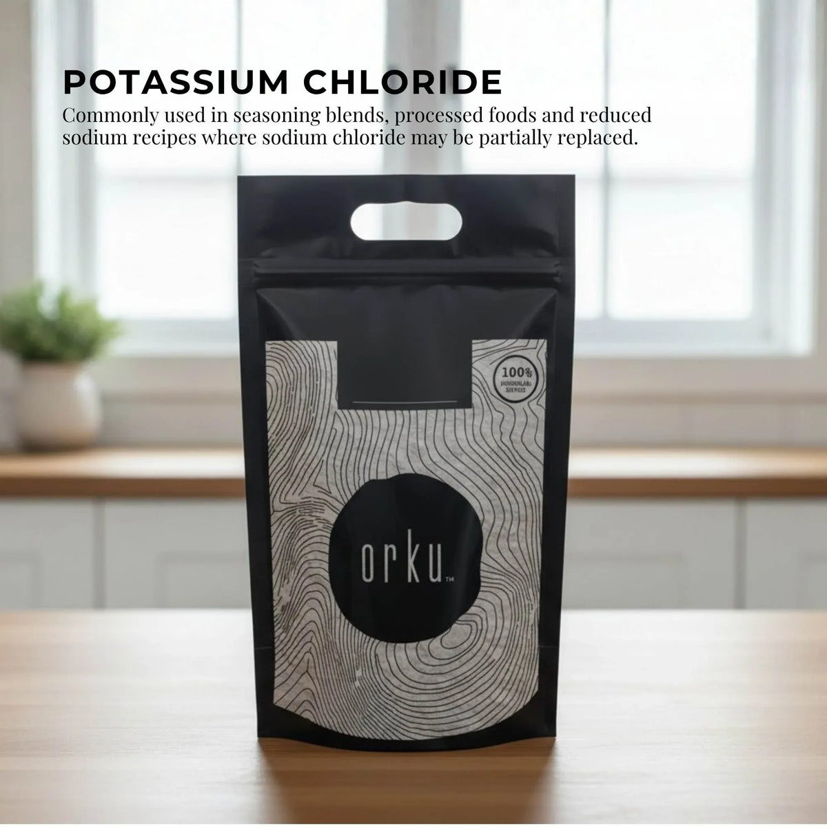 Orku Bulk 10Kg Potassium Chloride Powder - Food Grade E508 Salt Substitute