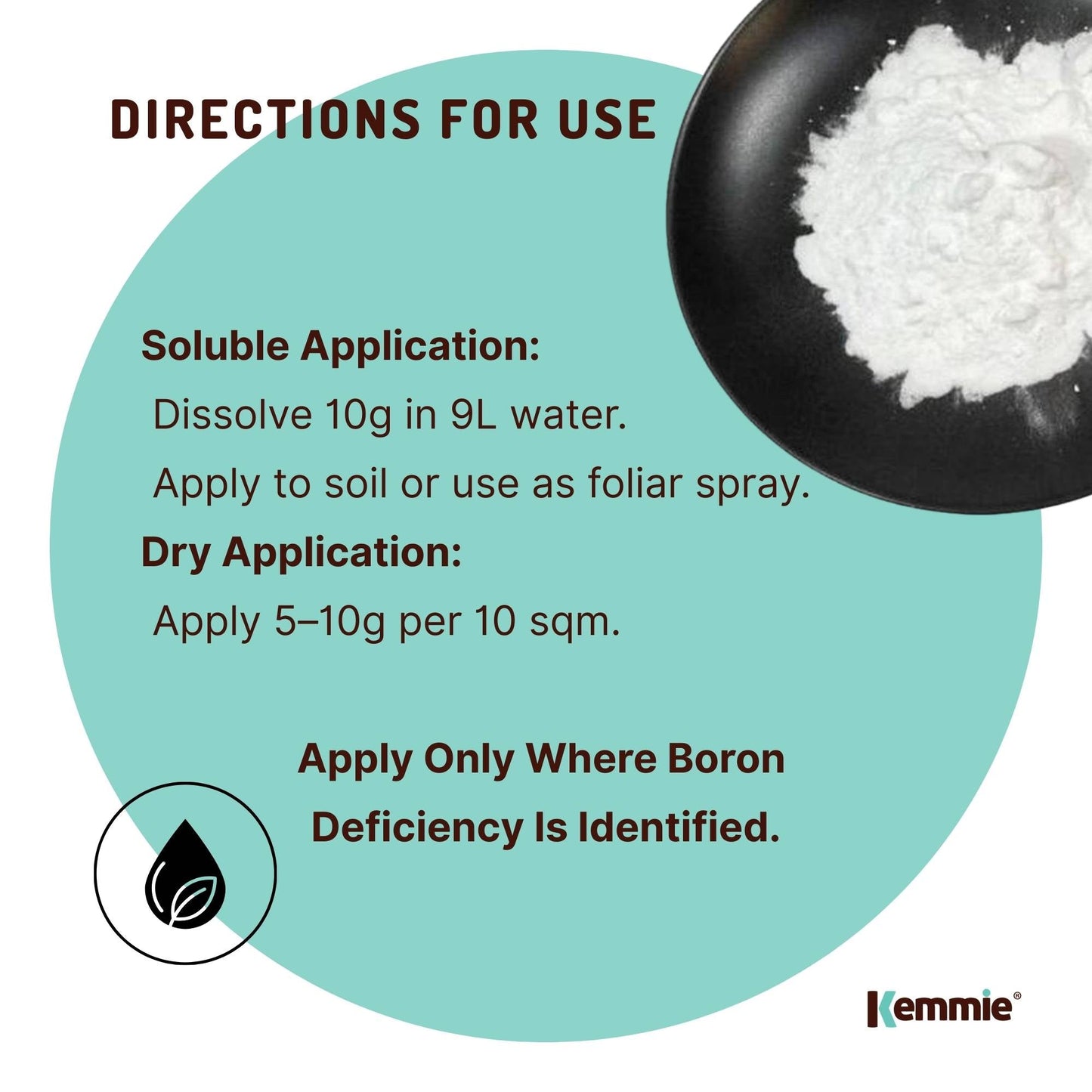Boric Acid Powder 1Kg Bucket - 99.9% Pure Fully Soluble Granule for Pest Ants Roaches