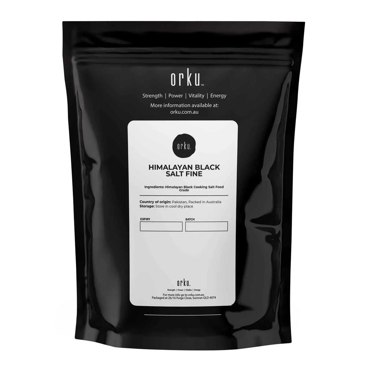 Orku 100g Himalayan Fine Grain Black Salt Kala Namak Table Salt