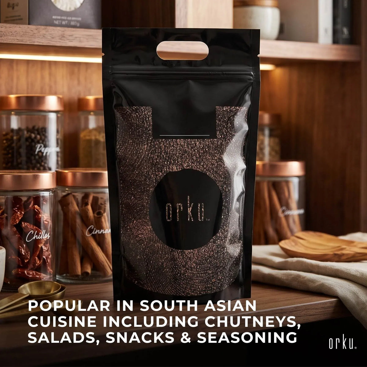 Orku 20Kg Himalayan Fine Grain Black Salt Kala Namak Table Salt