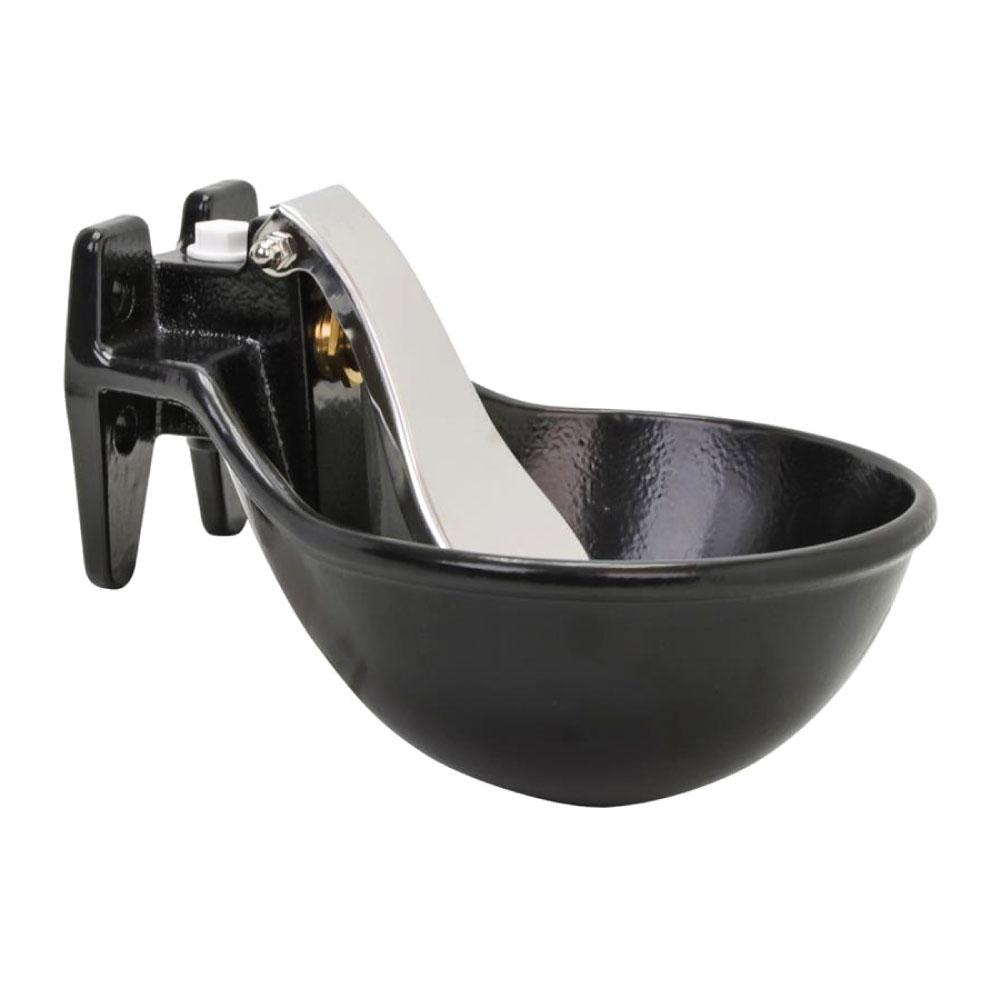 Cattle Drinking Bowl 25cm - Cast Iron Mounted Automatic Water Trough for Cow Horse