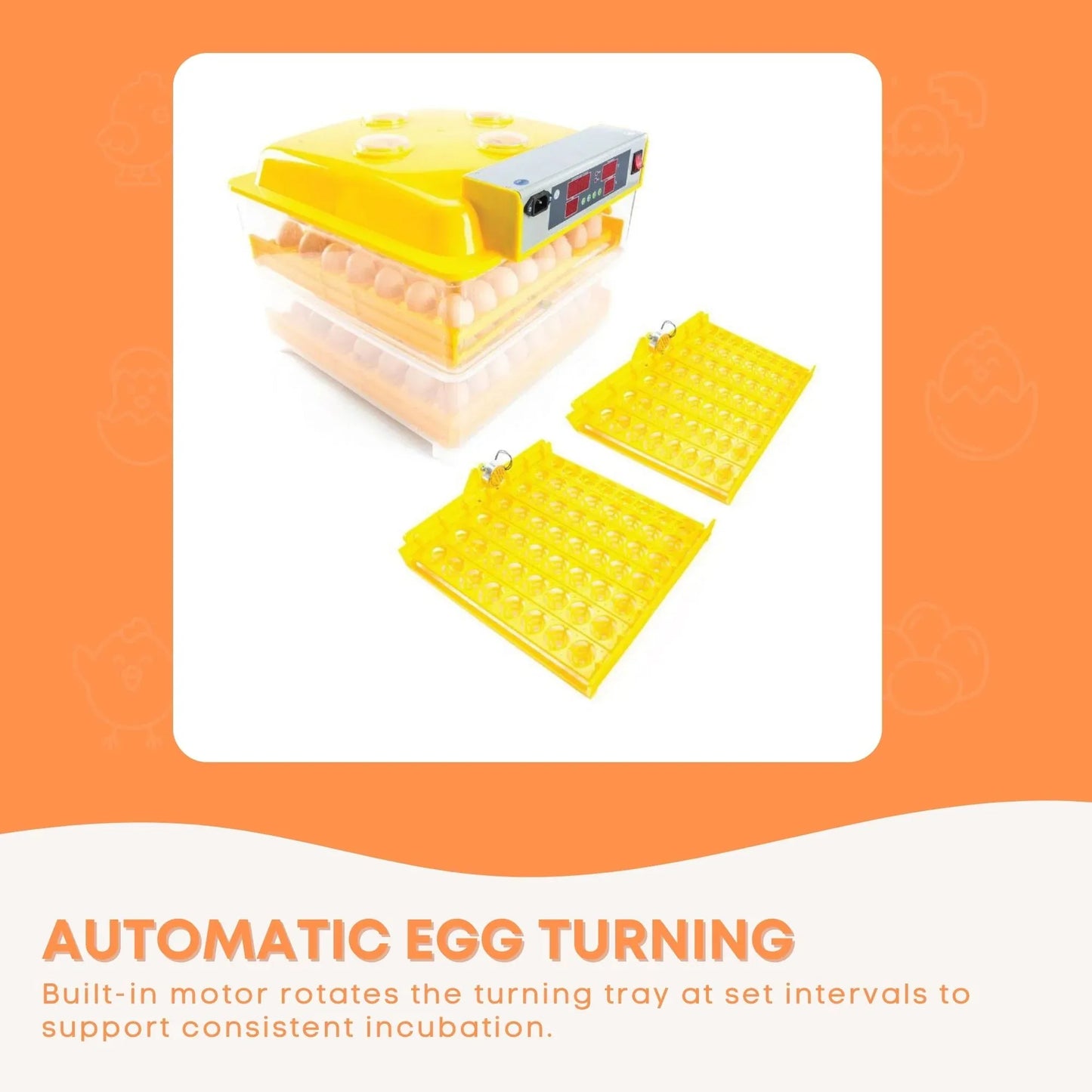 Electric 112 Egg Incubator + Accessories Hatching Eggs Chicken Quail Duck