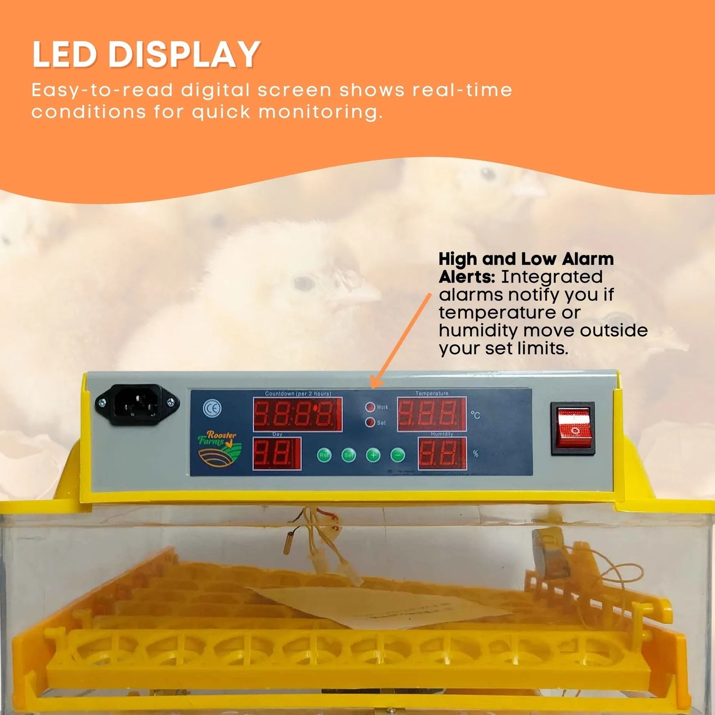 Electric 112 Egg Incubator + Accessories Hatching Eggs Chicken Quail Duck