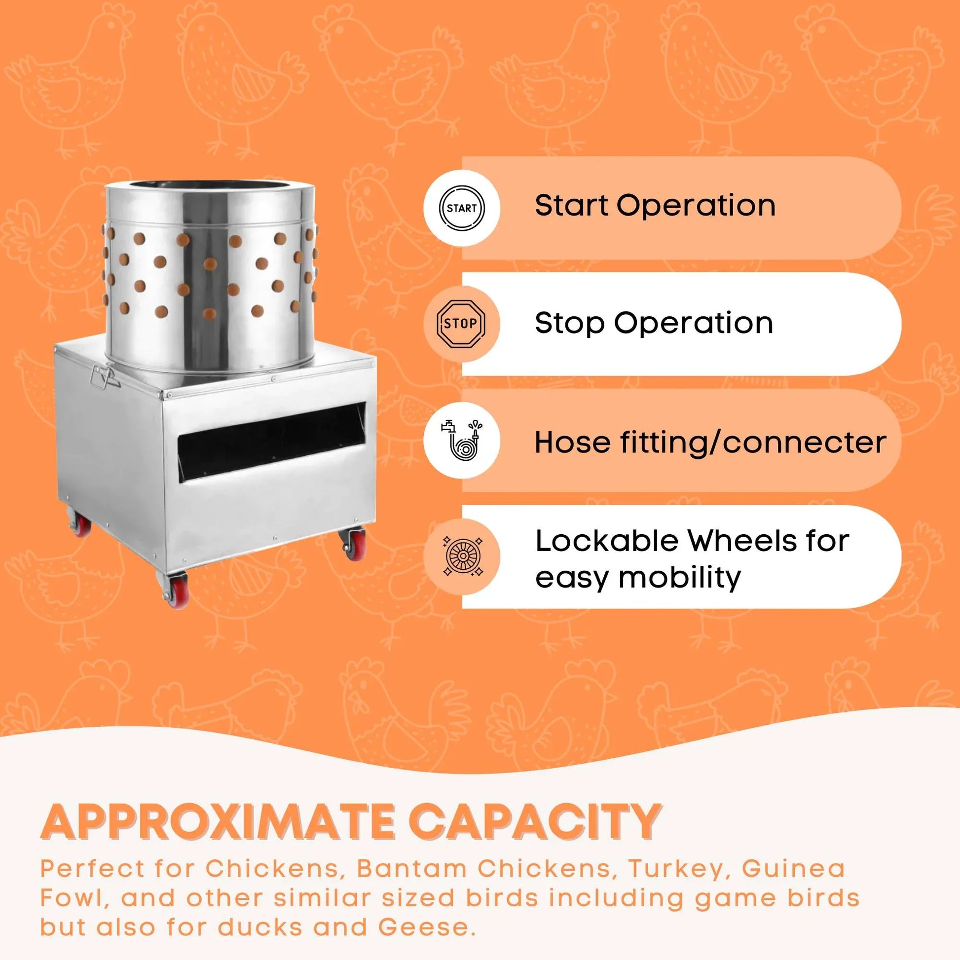 Chicken Feather Plucker Machine Poultry