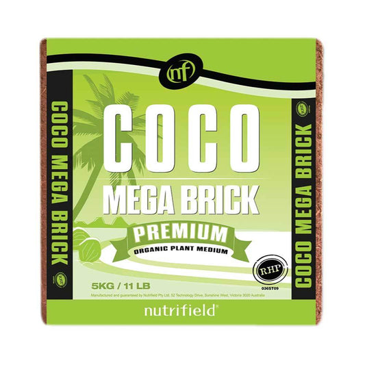 Coco Mega Brick 5Kg Premium Coir Peat Organic Plant