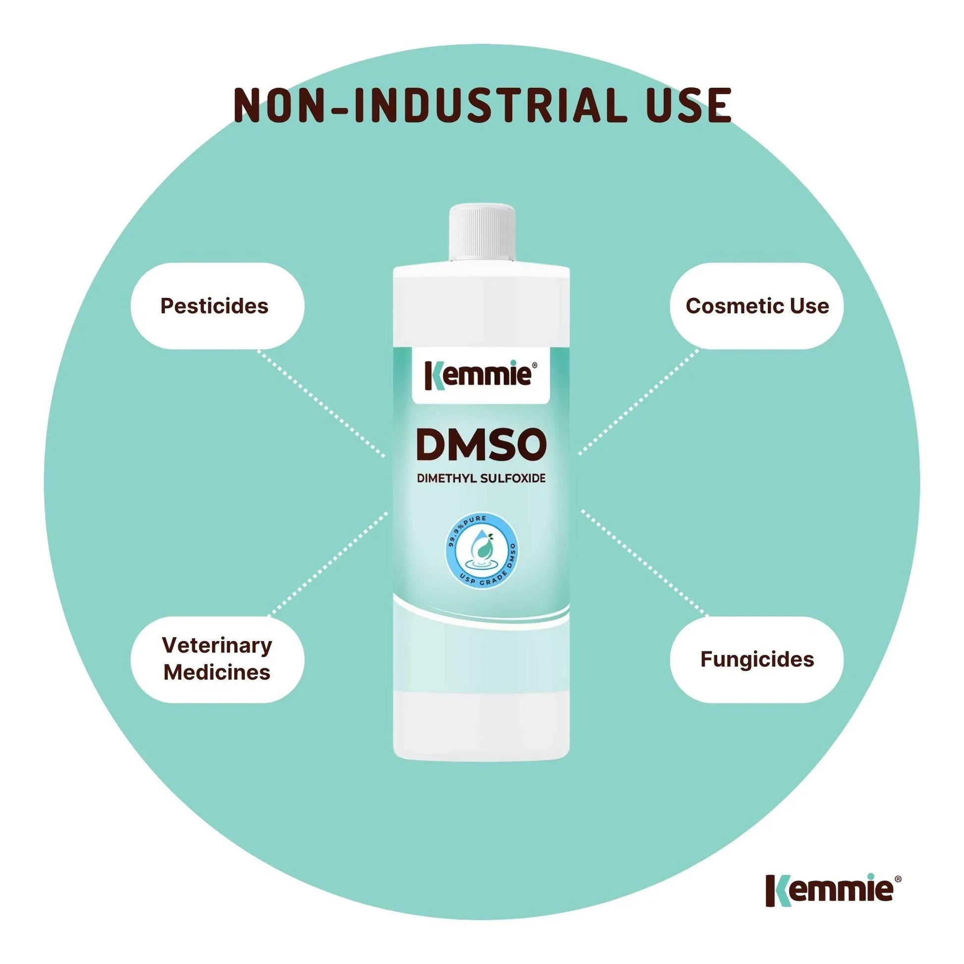 DMSO Liquid 500ml 99.9% Pure Pharmaceutical Dimethyl Sulfoxide Grade Solvent shown for product comparison