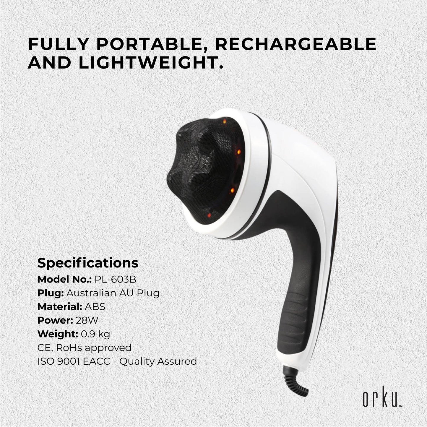 Handheld massager massage with heads neck shoulders full