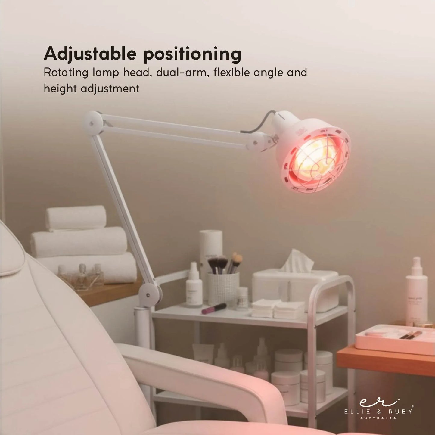 Infrared Heat Floor Lamp 275W Mobile Dimmable Salon Home Thermotherapy Treatment