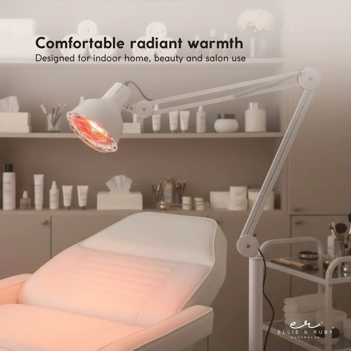 Infrared Heat Floor Lamp 275W Mobile Dimmable Salon Home Thermotherapy Treatment