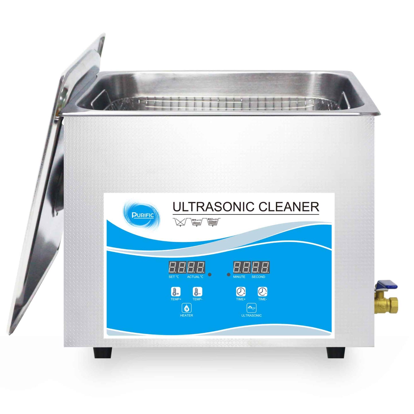 10L Digital Ultrasonic Cleaner Jewelry Ultra Sonic Bath Degas Parts Cleaning