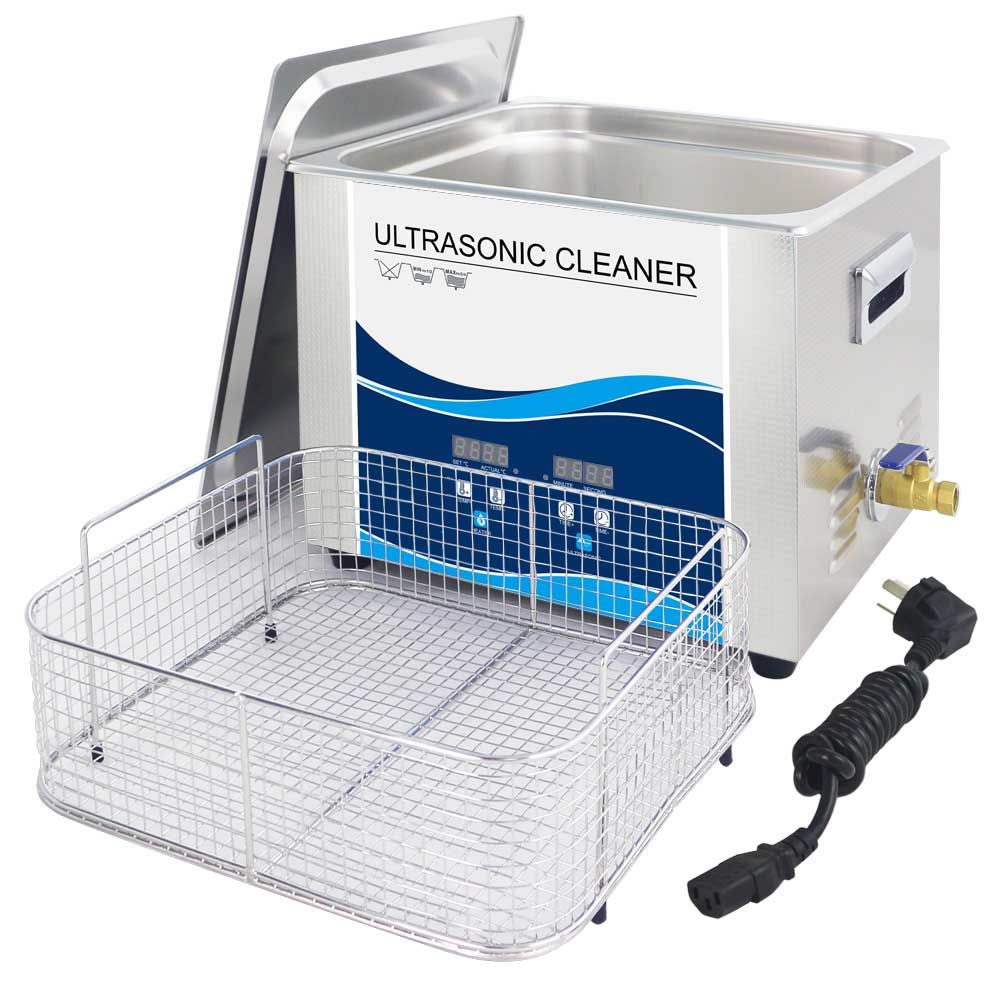 Digital Ultrasonic Cleaner 15L Jewelry Ultra Sonic Bath Degas Parts Cleaning