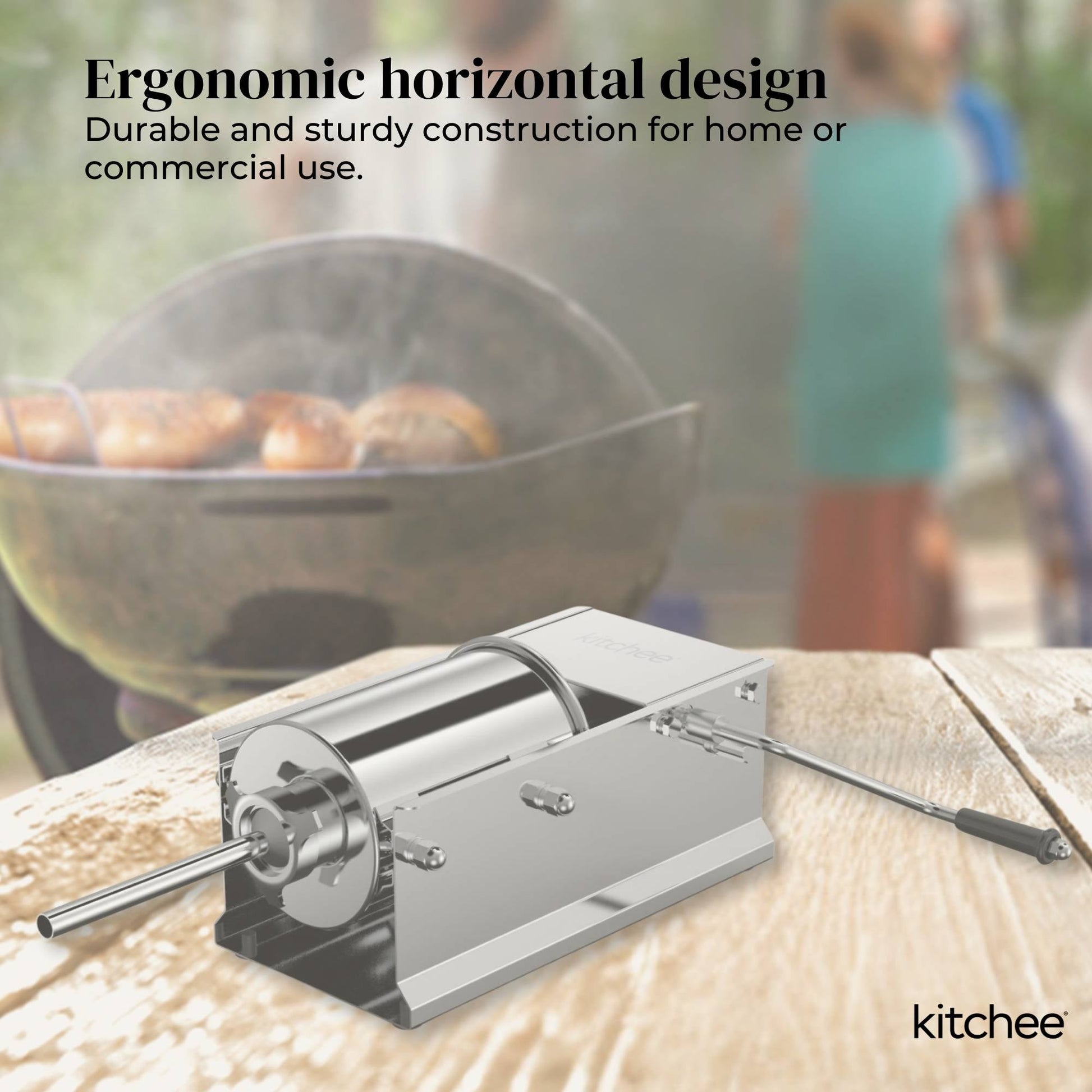 Manual Horizontal Sausage Filler 7L Stainless