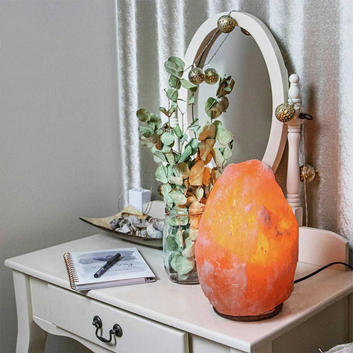 Himalayan Pink Salt Lamp 12V 12W 1-2kg Natural Rock Crystal Light with On/Off