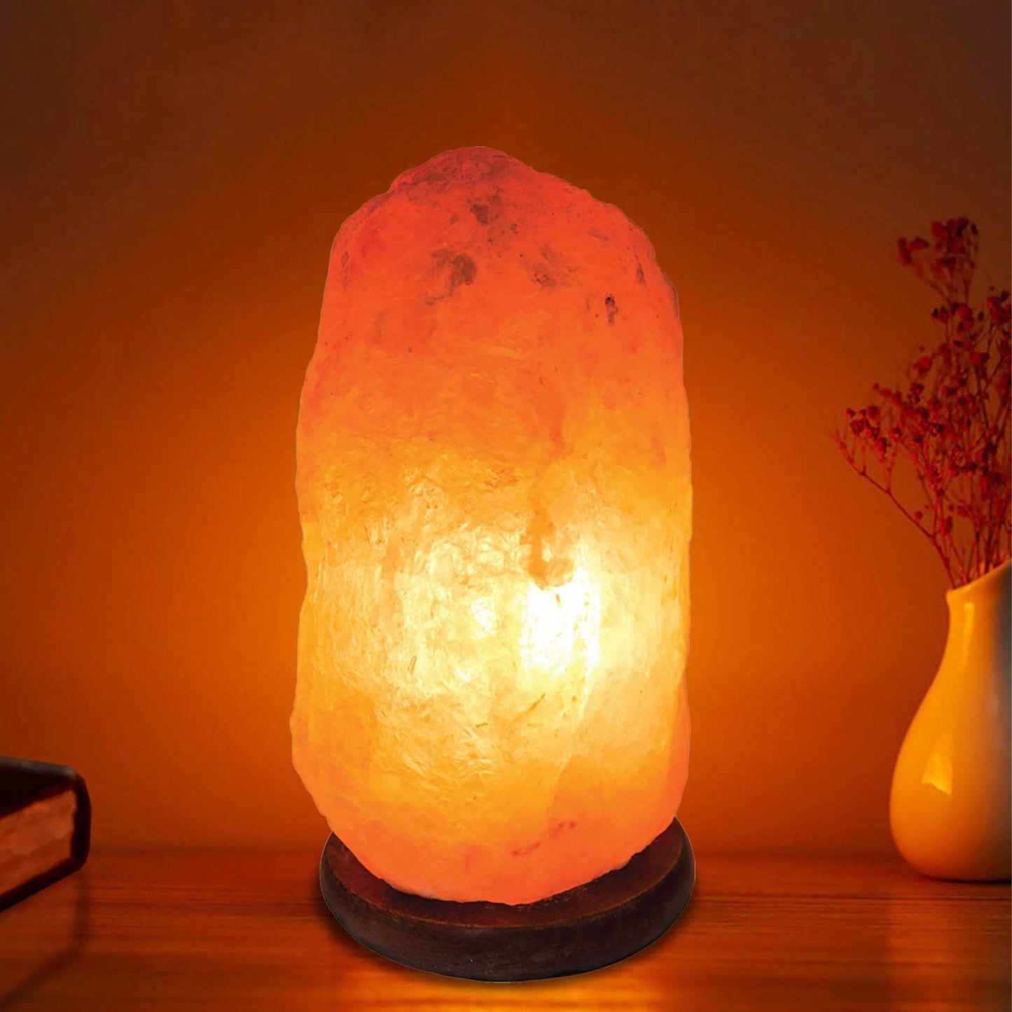 Himalayan Pink Salt Lamp 12V 12W 3-5kg Natural Rock Crystal Light with On/Off