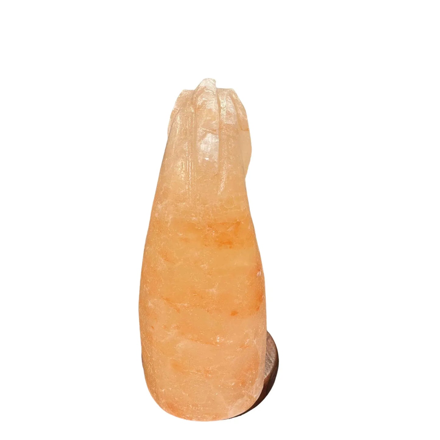 Himalayan Pink Salt Lamp 12V 12W Carved Knight Rock Crystal with Light Bulb & On/Off Switch