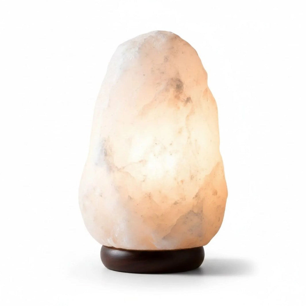 Himalayan White Salt Lamp 12V 12W 1-2kg Crystal Rock Natural Shape Unique