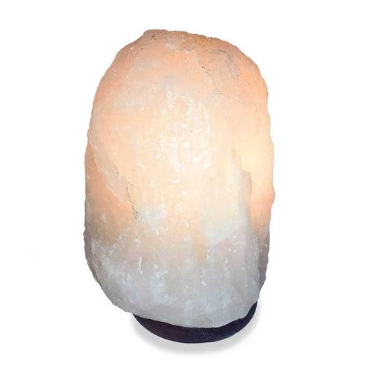 Himalayan White Salt Lamp 12V 12W 1-2kg Crystal Rock Natural Shape Unique