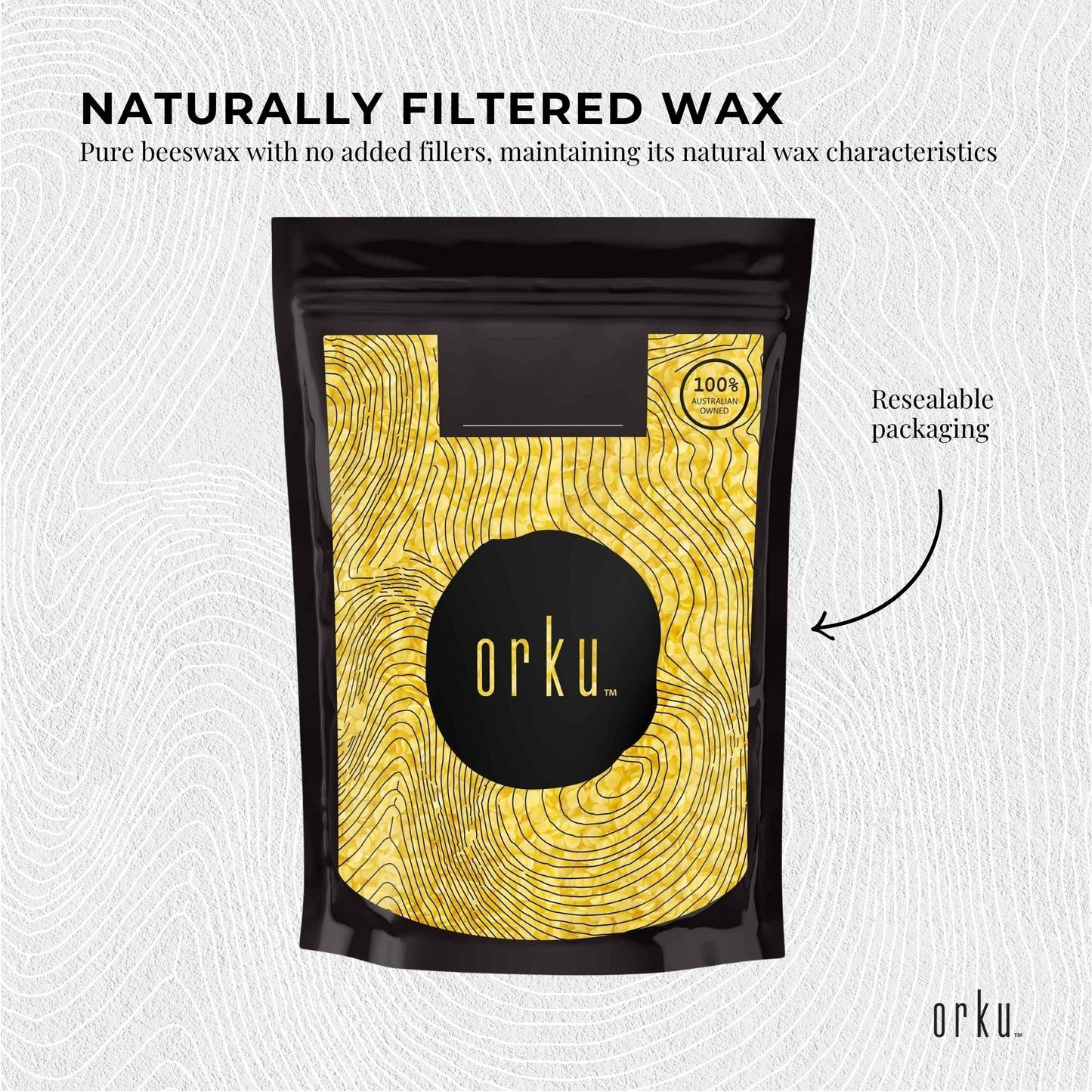 Organic Beeswax Pellets 400g Yellow Pharmaceutical Cosmetic Candle Bees Wax