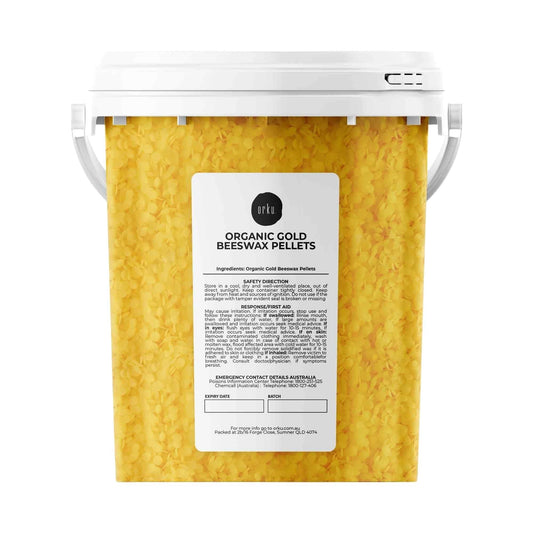Organic Beeswax Pellets 500g Tub Pharmaceutical Cosmetic Candle Yellow Bees Wax
