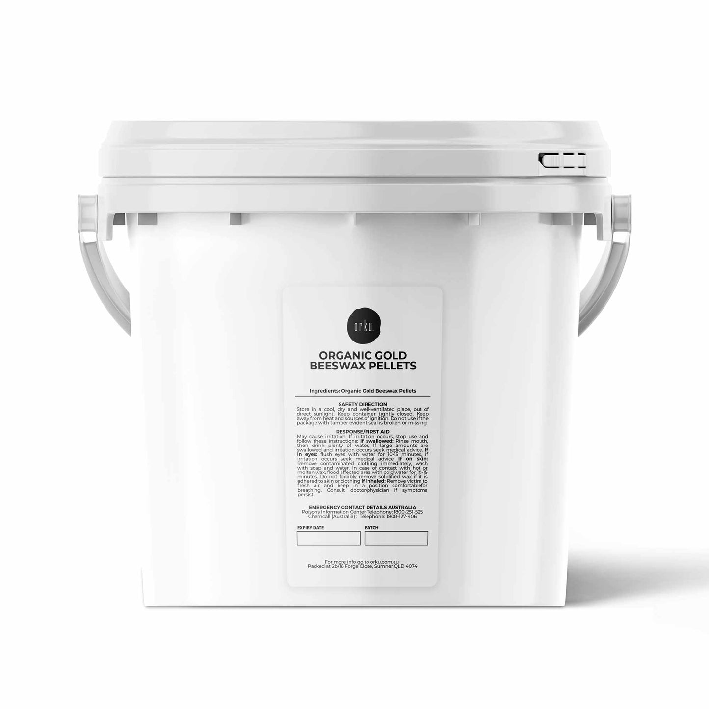 Organic Beeswax Pellets 2.5Kg Tub Pharmaceutical Cosmetic Candle Yellow Bees Wax