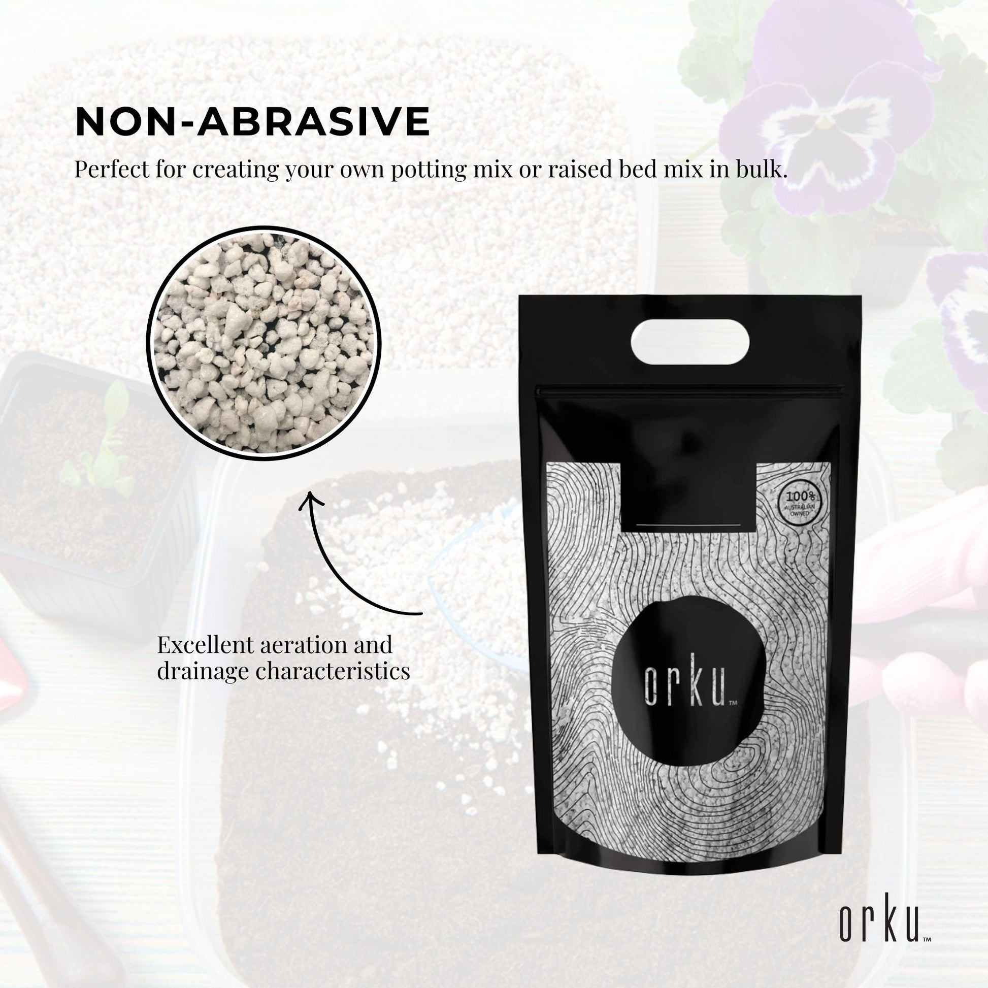 10l perlite coarse soil with plants hydroponics expanded medium