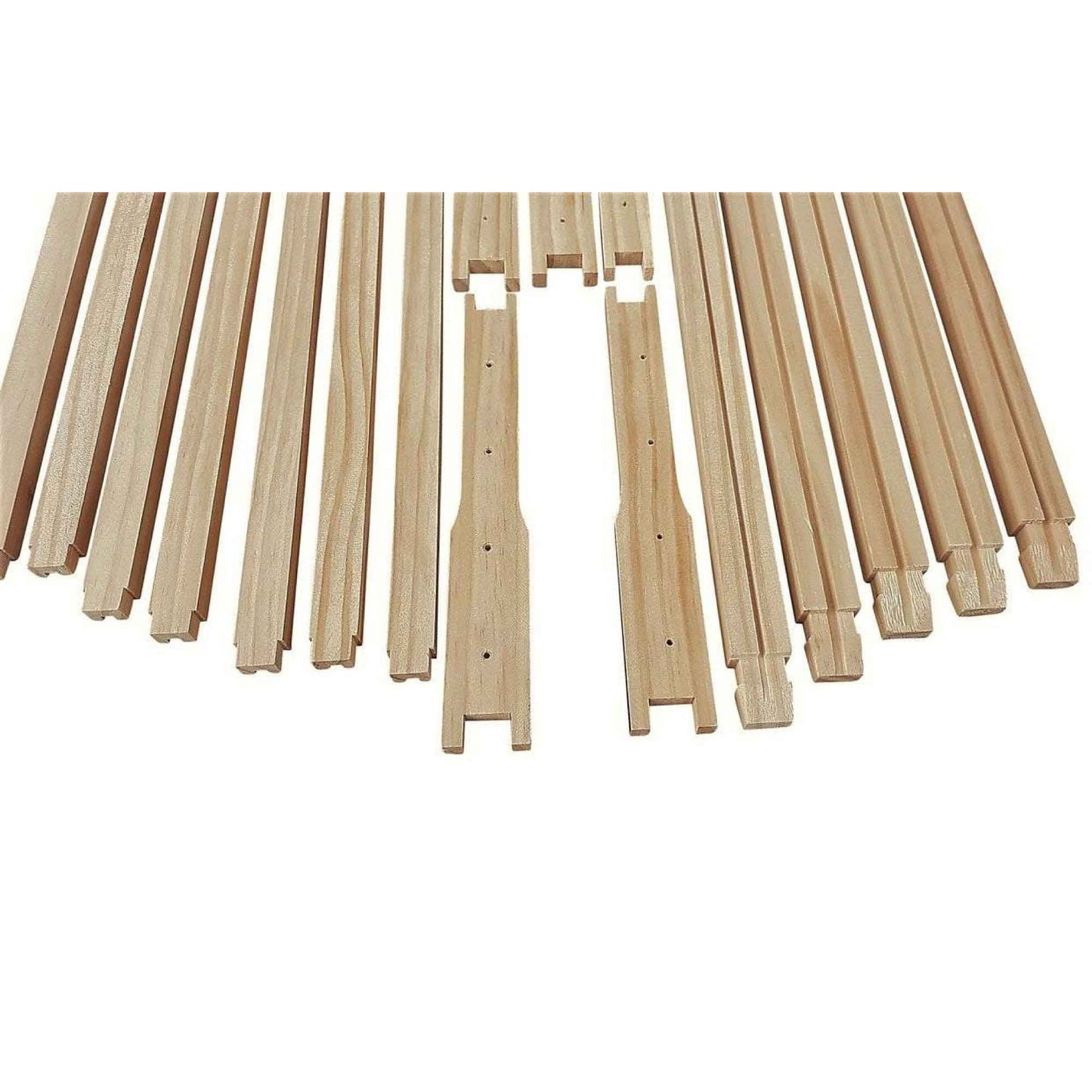 Beekeeping Hive Frame 10PCS - Wood Frames Plastic Foundations Unassembled Deep Brood