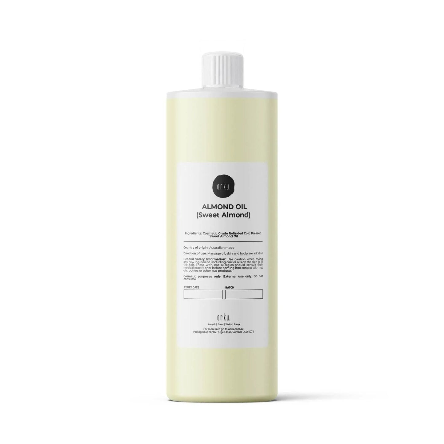 Sweet Almond Oil 250ml - Refined Cosmetic Grade 100% Pure for Skin, Face, Hair, Massage