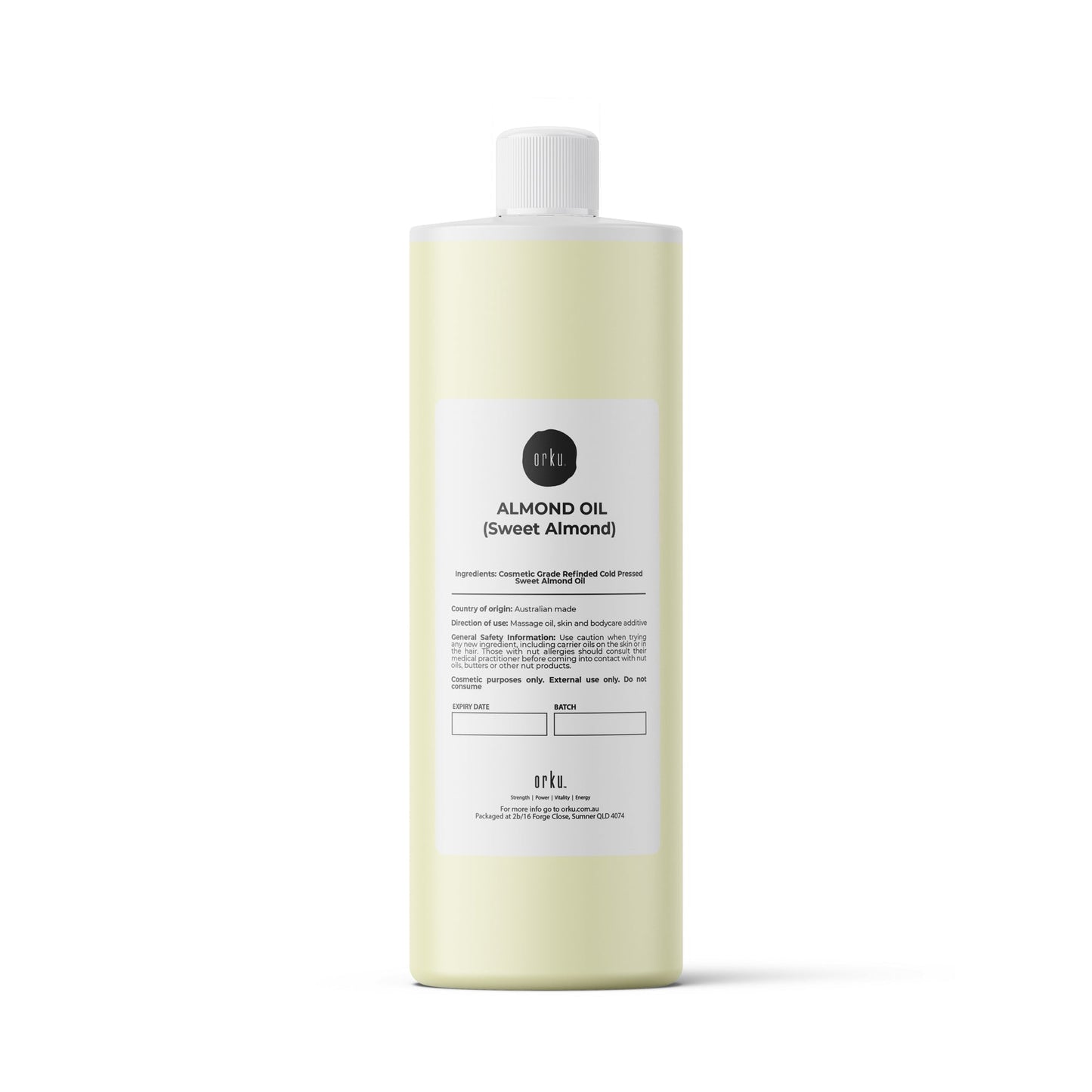 Sweet Almond Oil 250ml - Refined Cosmetic Grade 100% Pure for Skin, Face, Hair, Massage