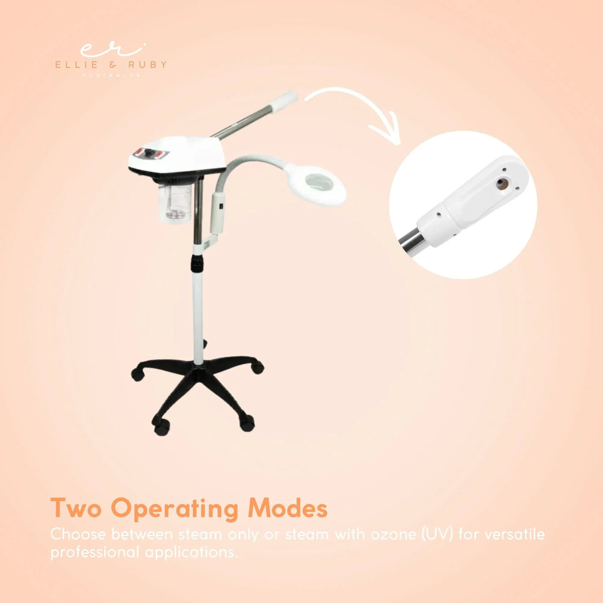Facial Steamer and Magnifying Lamp 2in1 Beauty Machine Face Spa Magnifier Stand