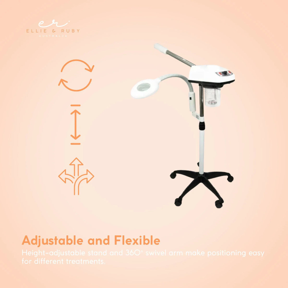 Facial Steamer and Magnifying Lamp 2in1 Beauty Machine Face Spa Magnifier Stand