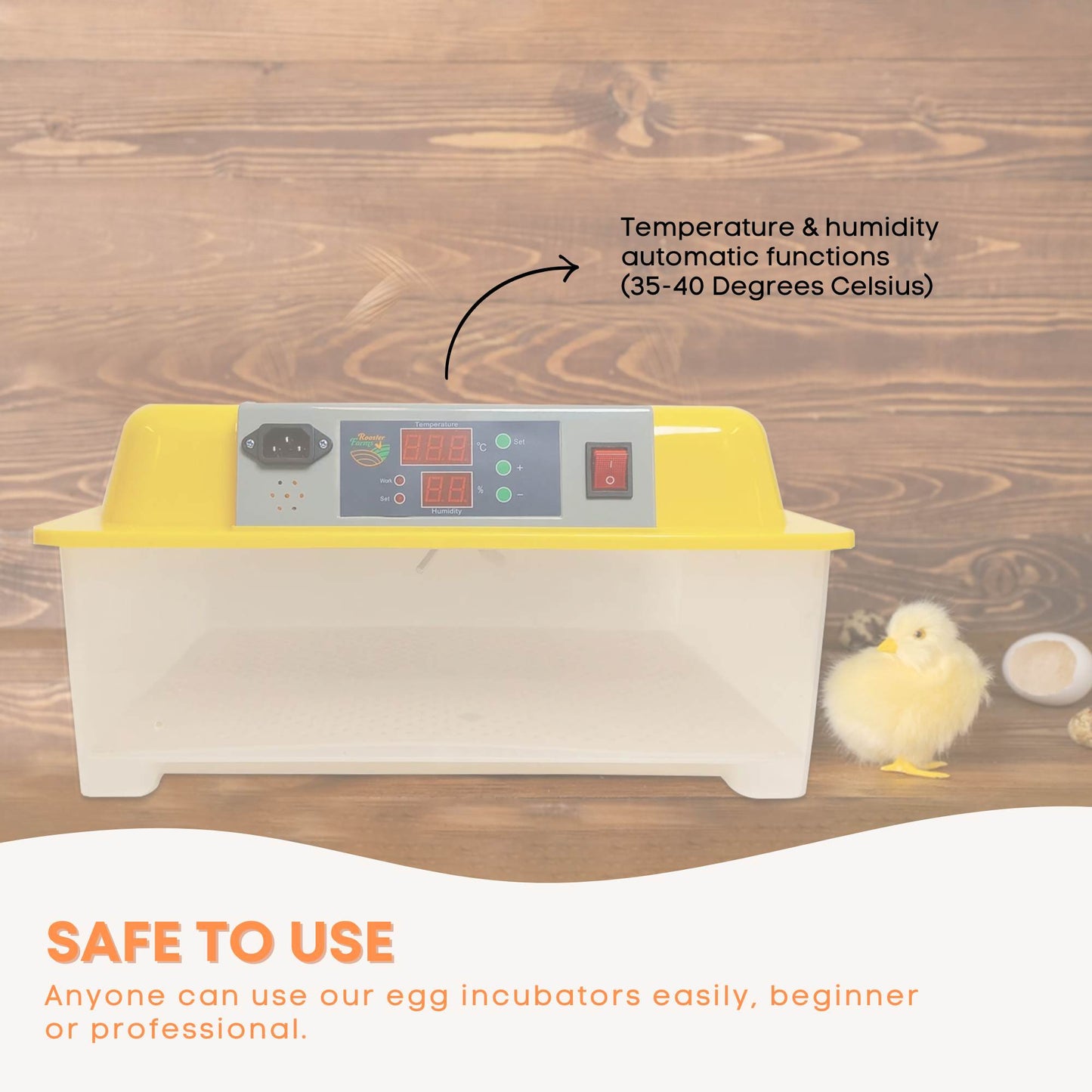 Egg Incubator 24 Capacity + Accessories - Hatching Eggs for Chicken Quail Duck