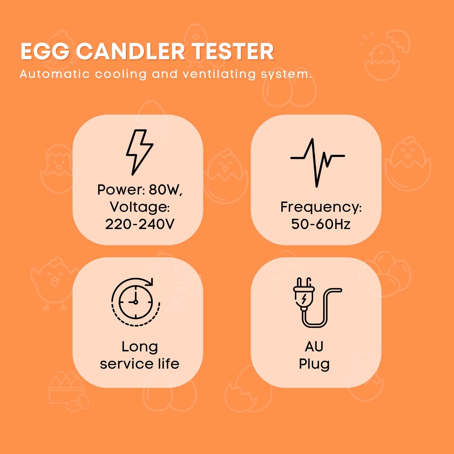 Egg Incubator 24 Capacity + Accessories - Hatching Eggs for Chicken Quail Duck