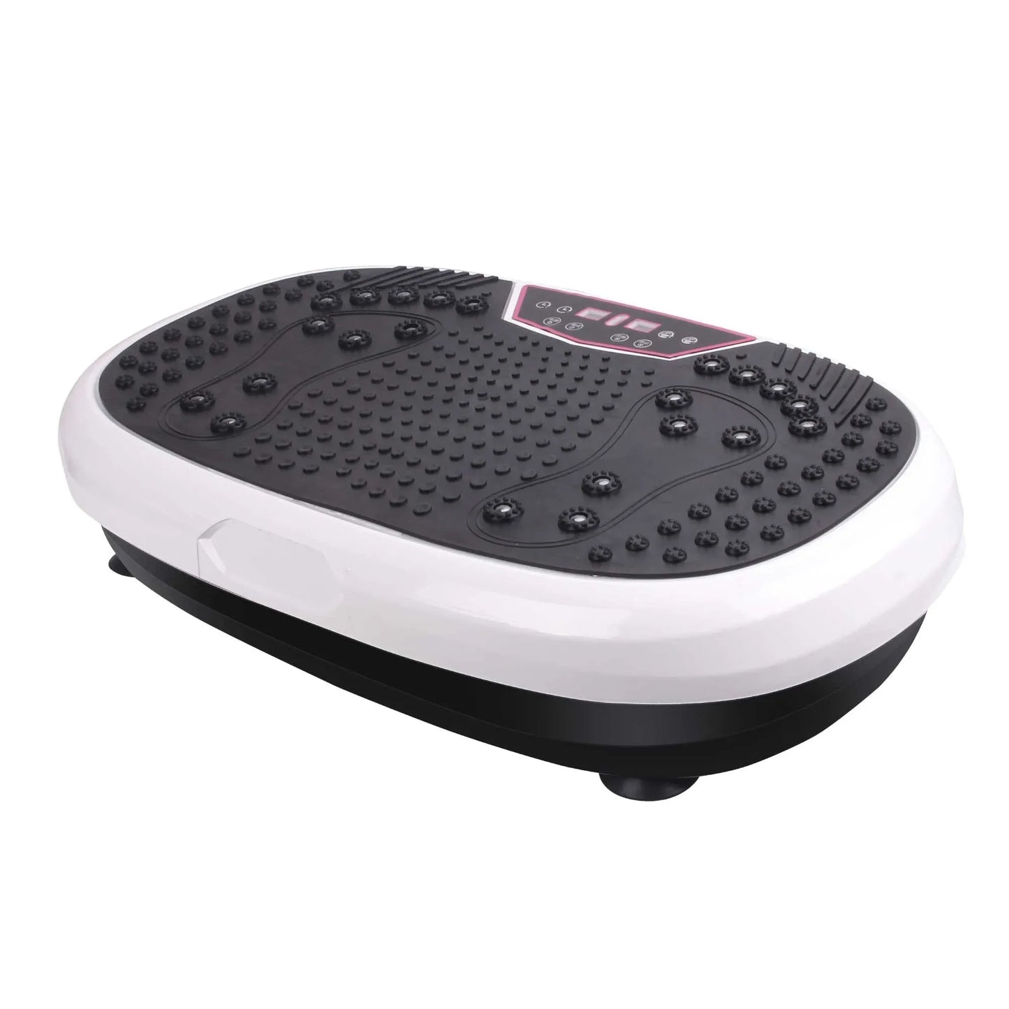 Mini Vibration Platform White - Magnet Therapy Vibrating Machine Exercise Plate