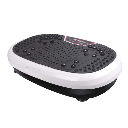 Mini Vibration Platform White - Magnet Therapy Vibrating Machine Exercise Plate
