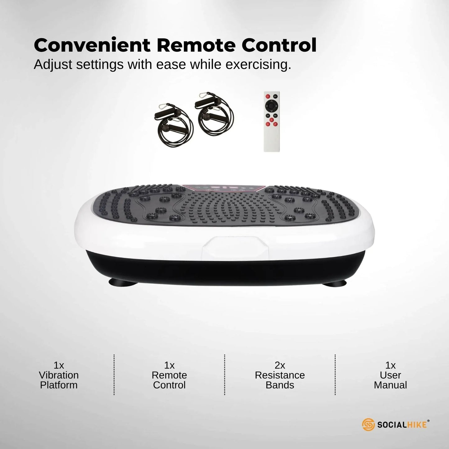 Mini Vibration Platform White - Magnet Therapy Vibrating Machine Exercise Plate