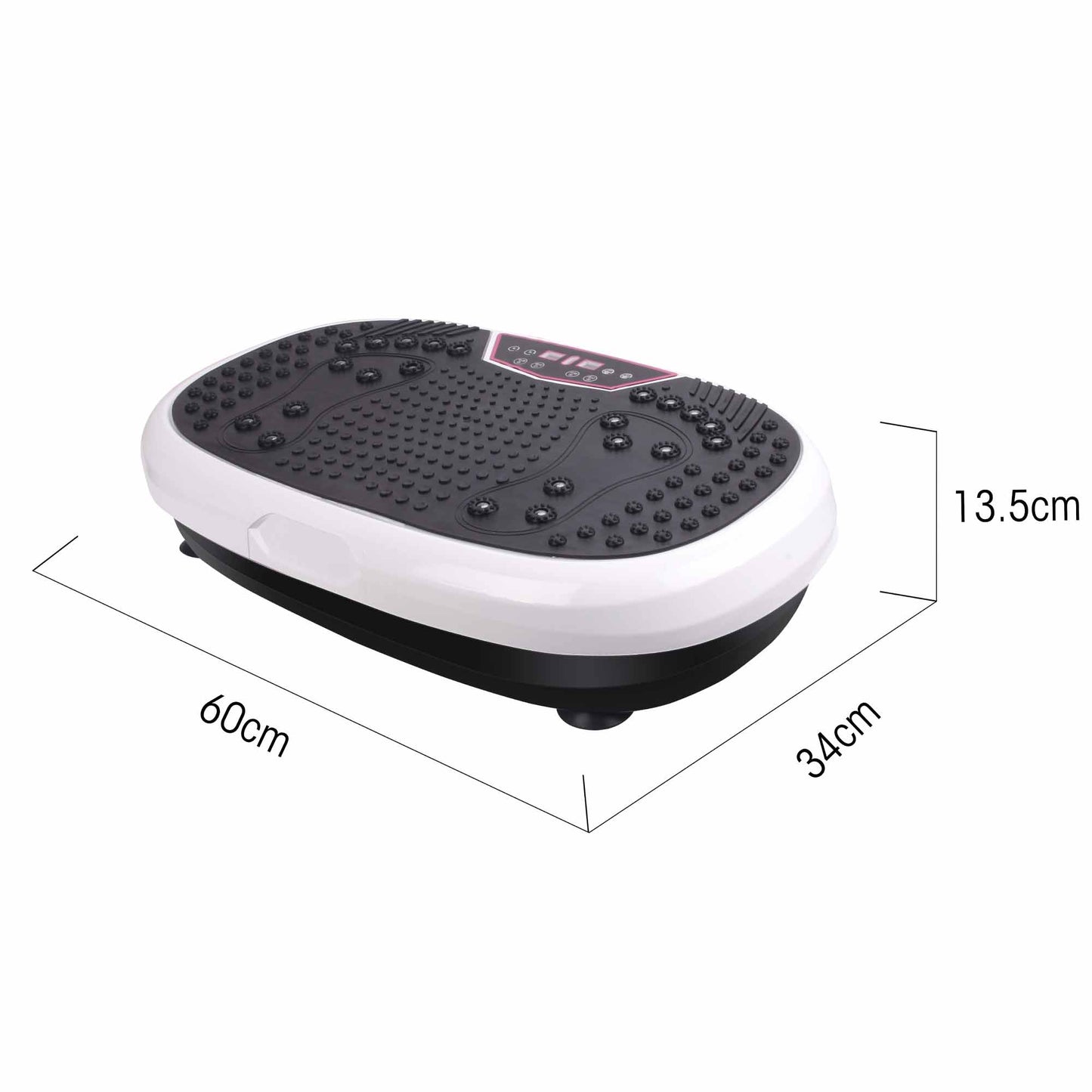 Mini Vibration Platform White - Magnet Therapy Vibrating Machine Exercise Plate