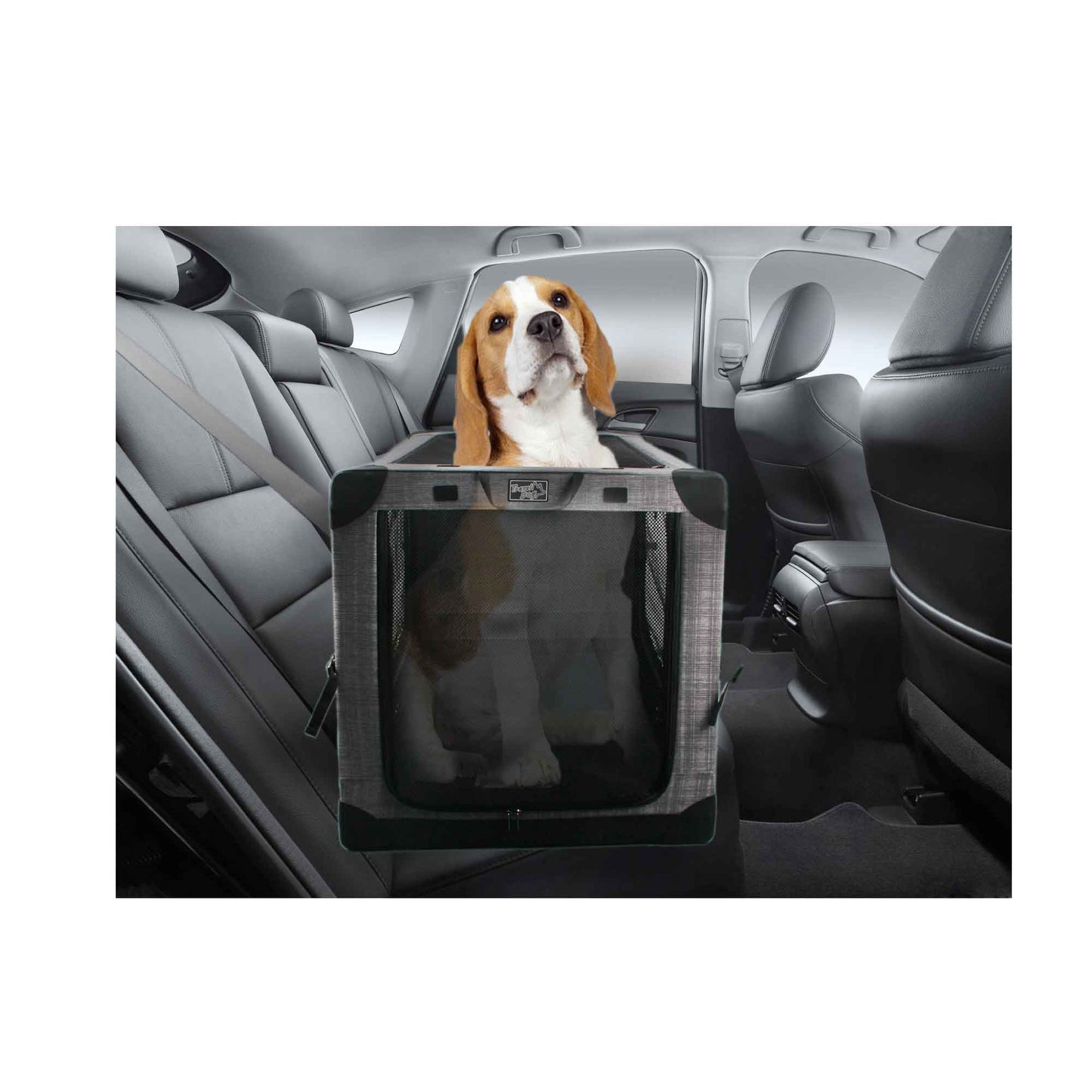 Pet Travel Crate Collapsible X-Large Dog Cat Soft Foldable Portable Car Carrier