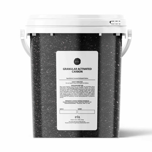 Granular Activated Carbon Tub GAC Coconut Shell Charcoal 600g - Water Filtering
