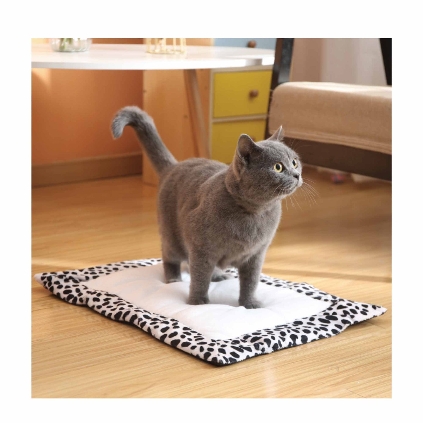 Cat Cozy Pad Heating Mat Self-Warming Bed Pet Cushion Anti-Slip Base 55x40cm