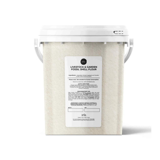 Orku Fossil Shell Flour Tub 700g - Livestock Garden Pet Diatomaceous Earth