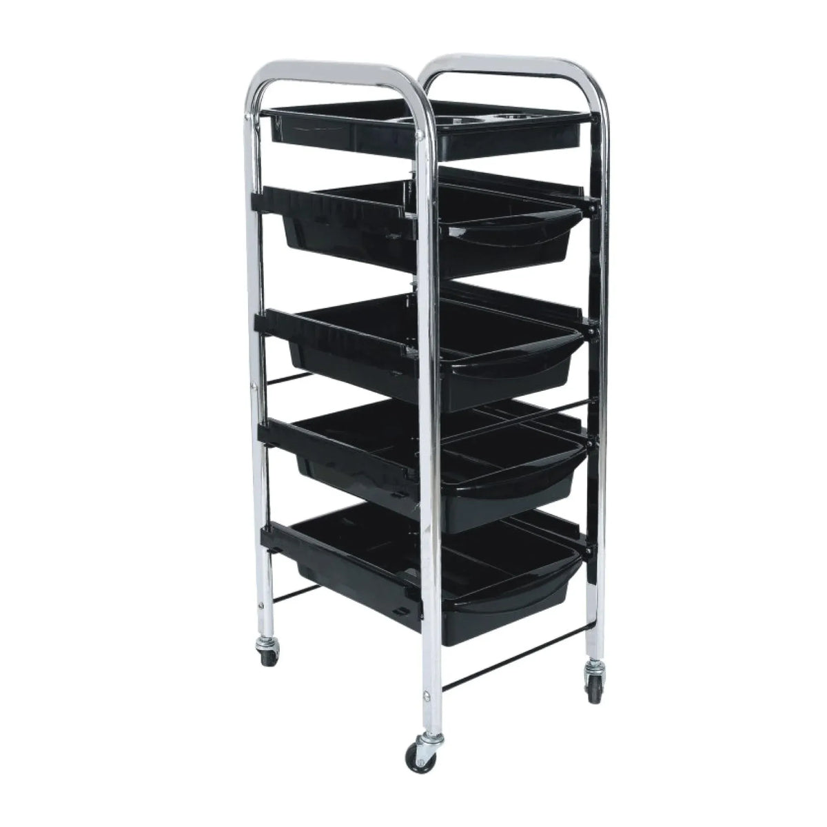 Ellie & Ruby 5 Tier Salon Trolley Hairdressing Storage Cart 4 Drawers