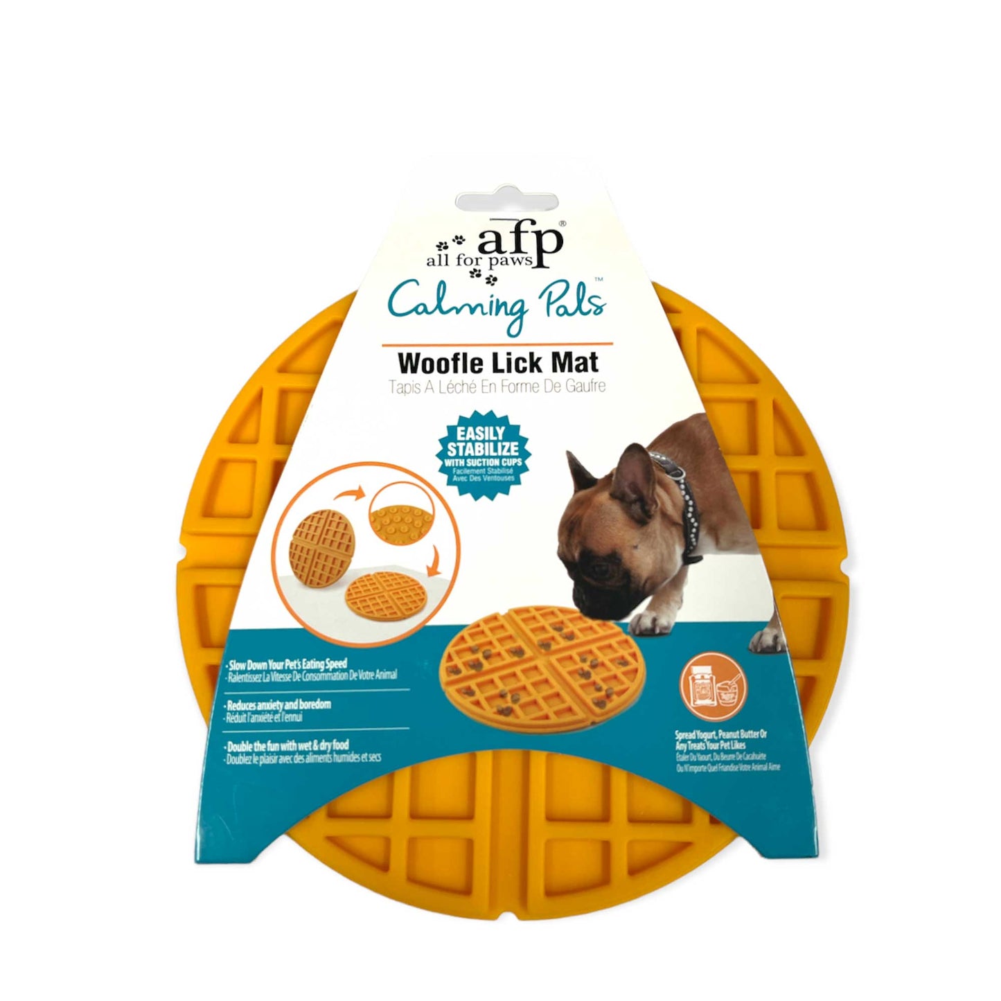 Dog Woofle Lick Mat Food and Treat Sticky Slow Feeder Pad Toy