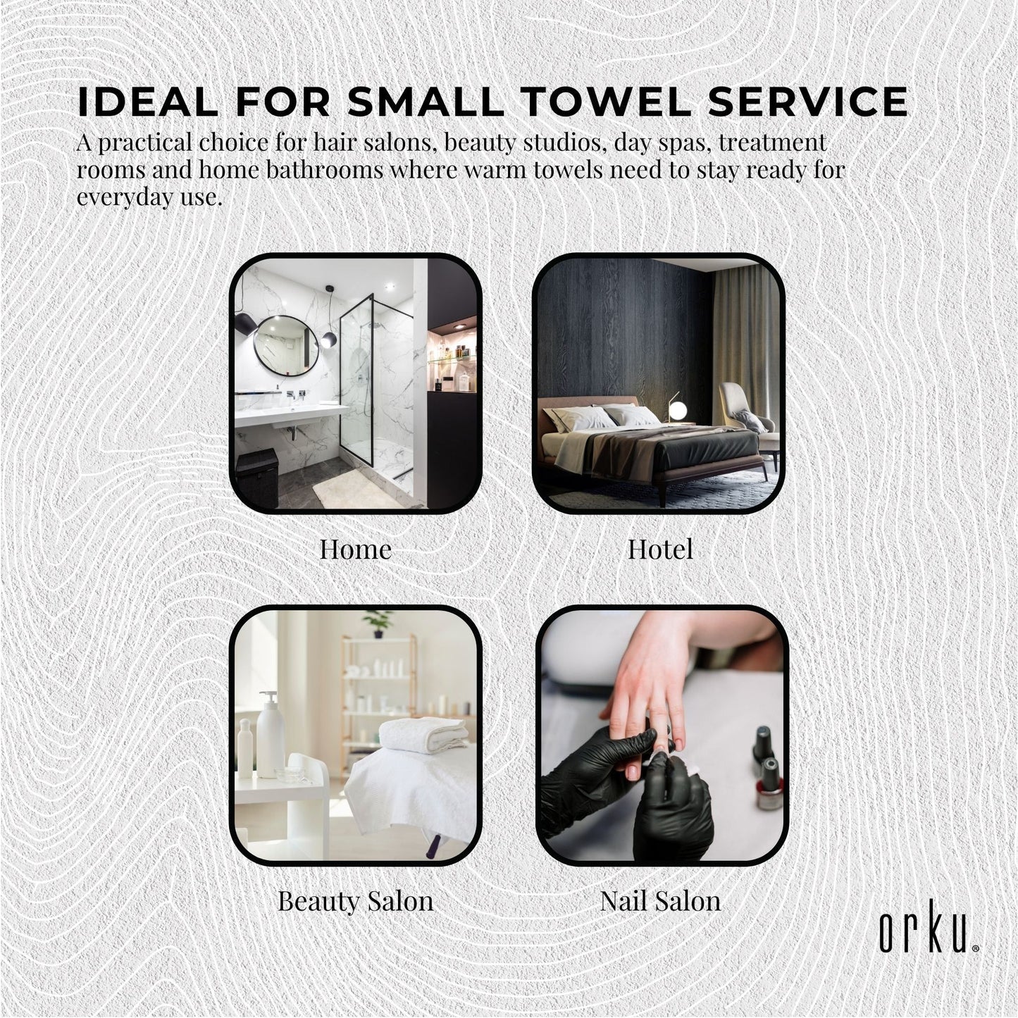 Hand Towel Warmer Mini UV Steriliser Cabinet 5L Black - Hot Heater Sanitiser
