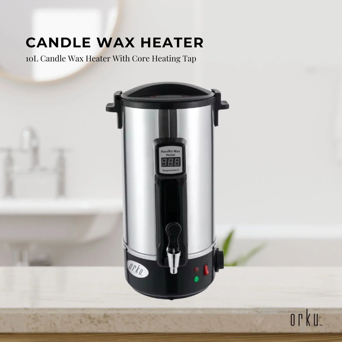 Candle Wax Heater 10L with Core Heating Tap - Warmer Melter Pot