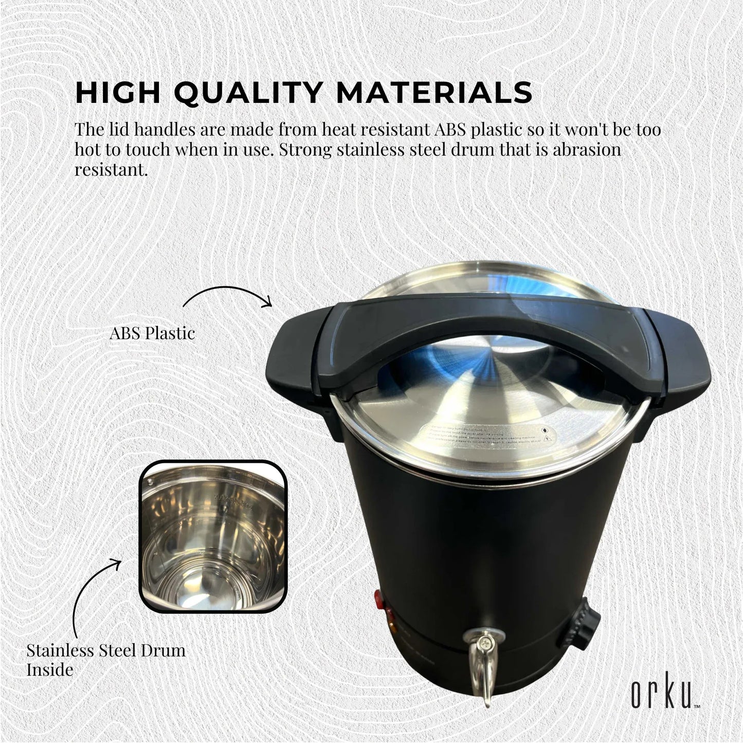 Candle Wax Heater 10L Black with Tap - Soy Wax Melter Candle Making Pot